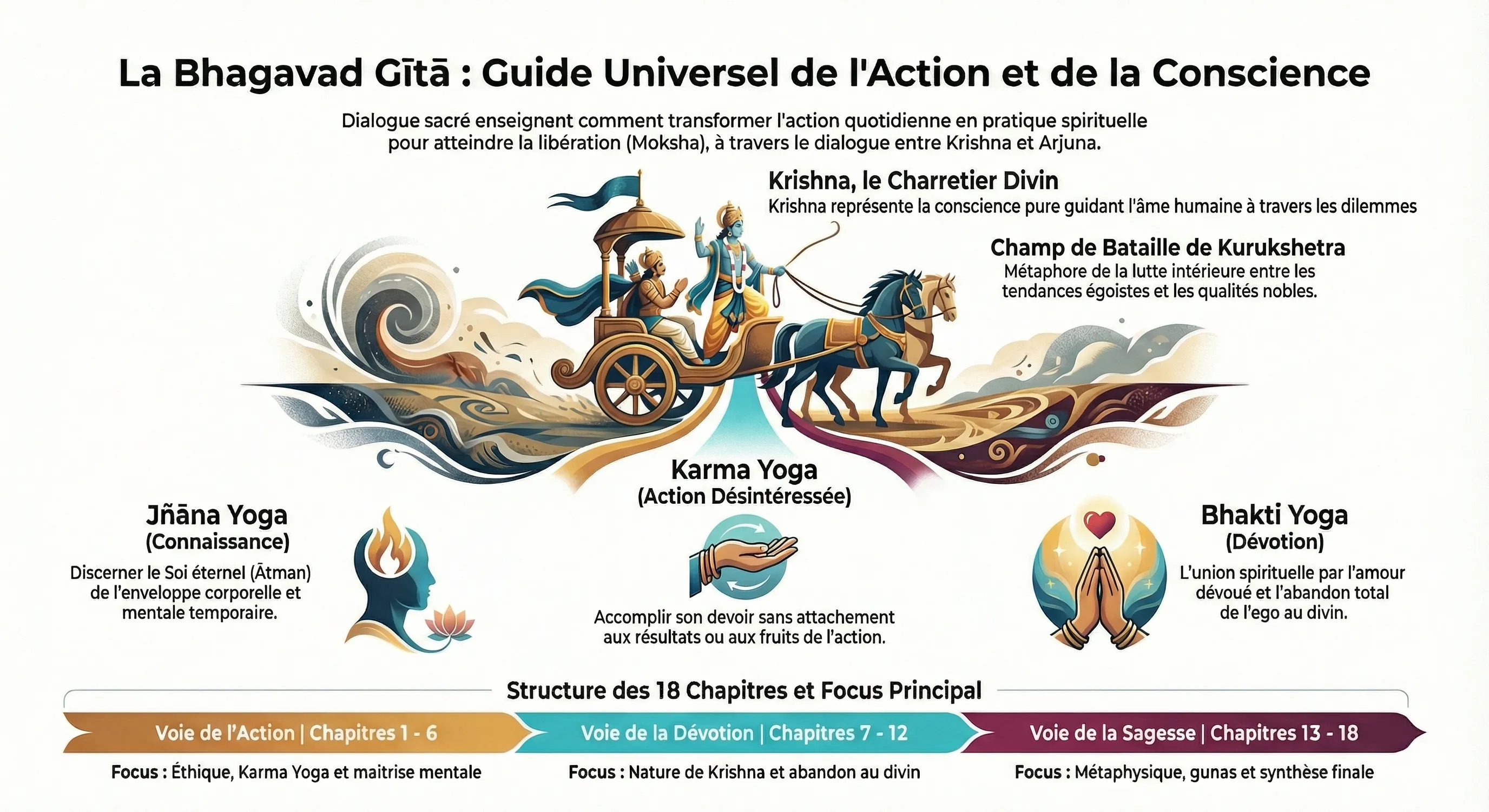 Illustration de la Bhagavad Gītā