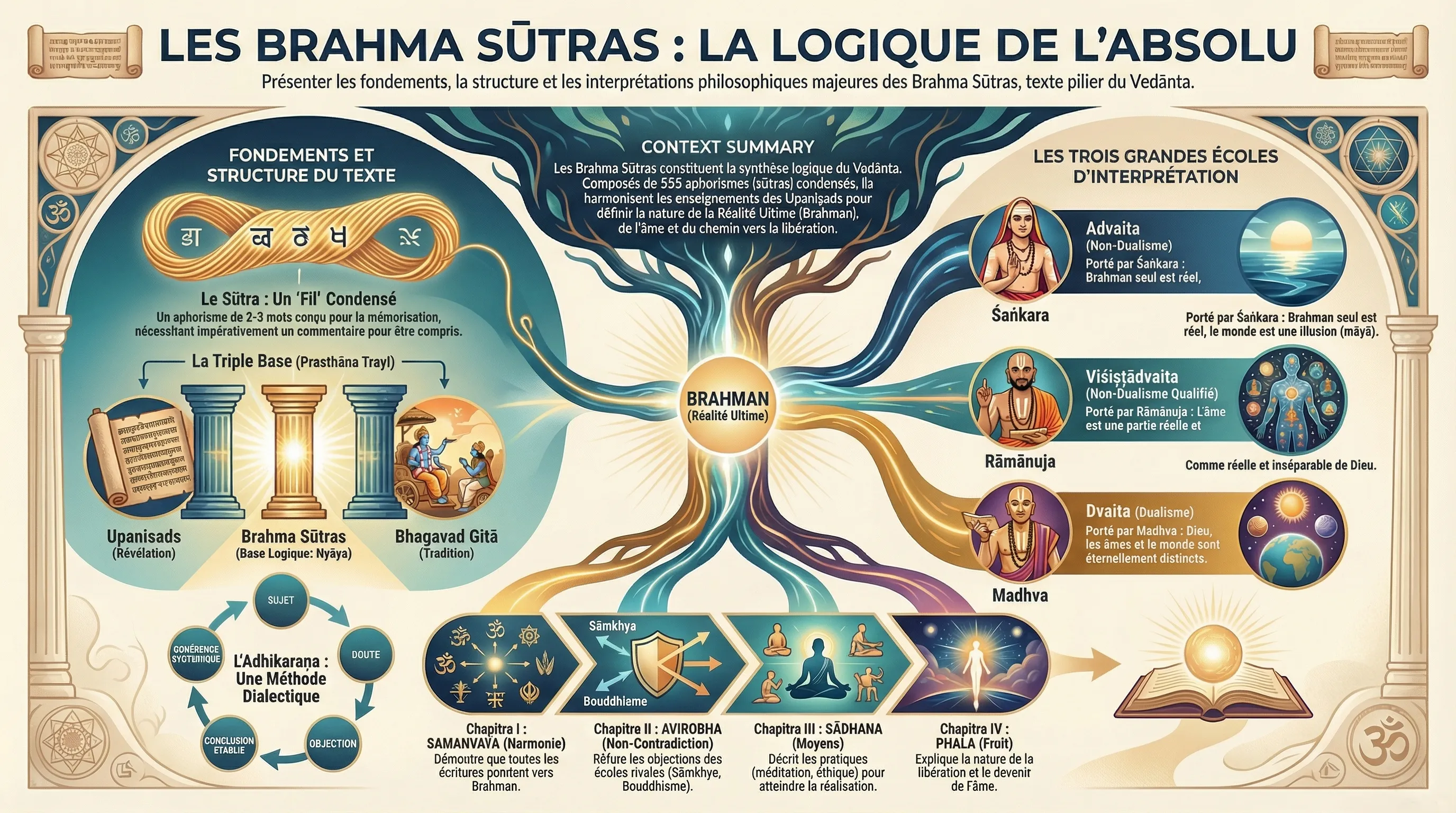Les Brahma Sutras, principes fondamentaux de la philosophie védique