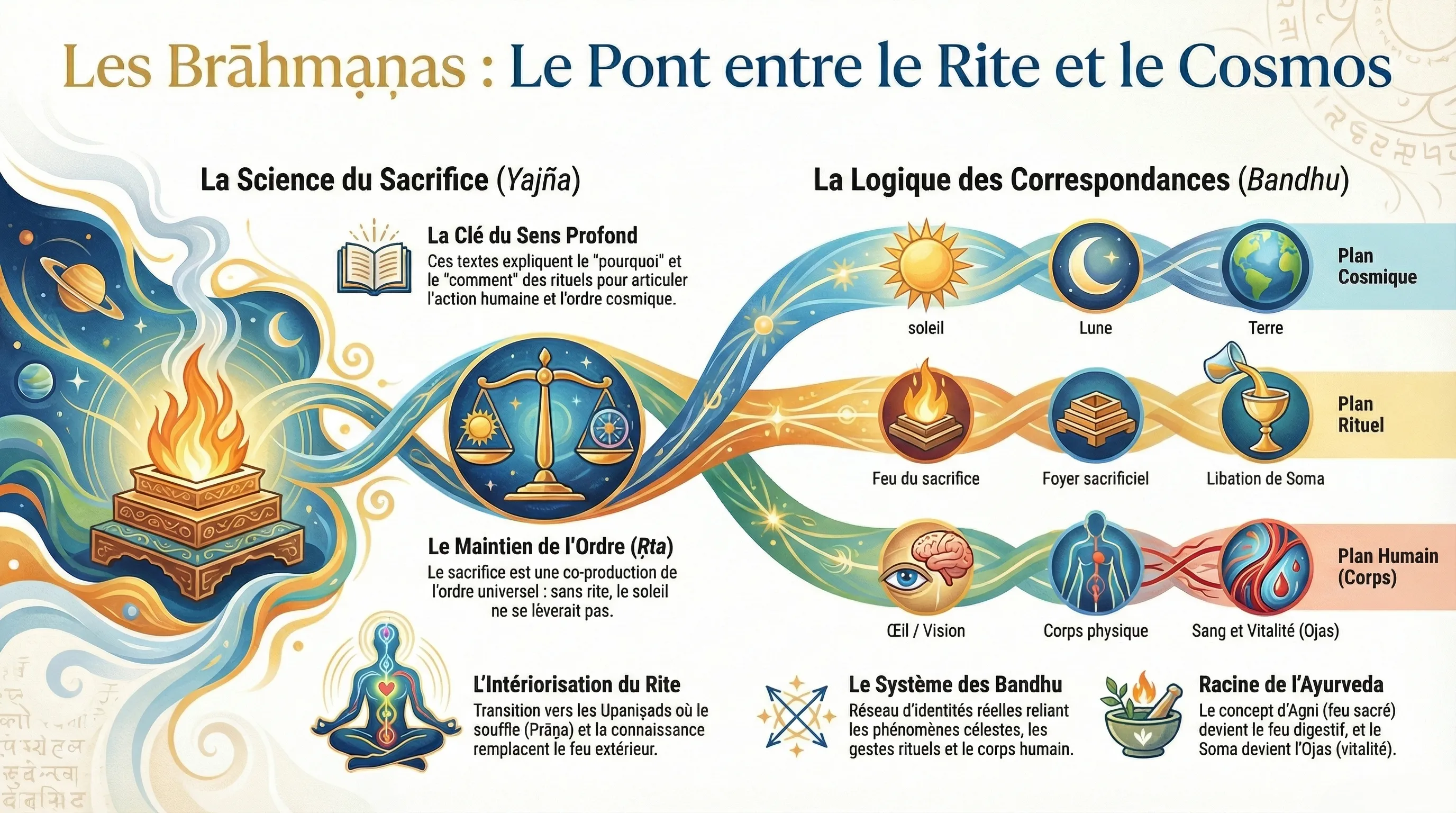 Les Brahmanas, textes d'interprétation rituelle védique
