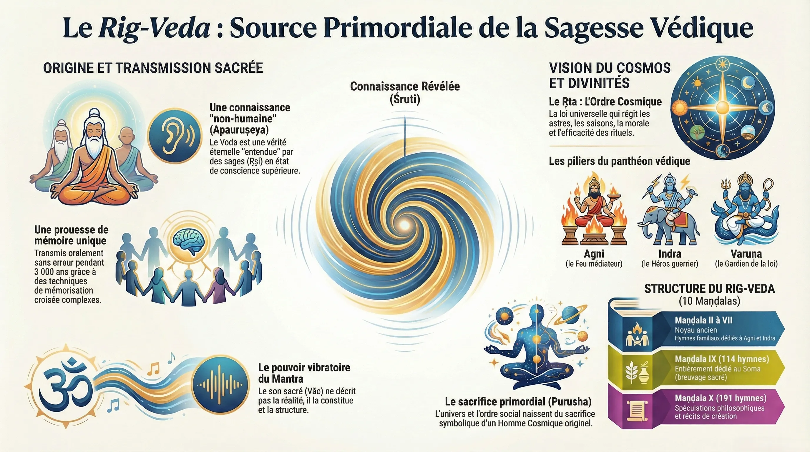 Le Rig-Veda, hymnes de louange et de révélation cosmique