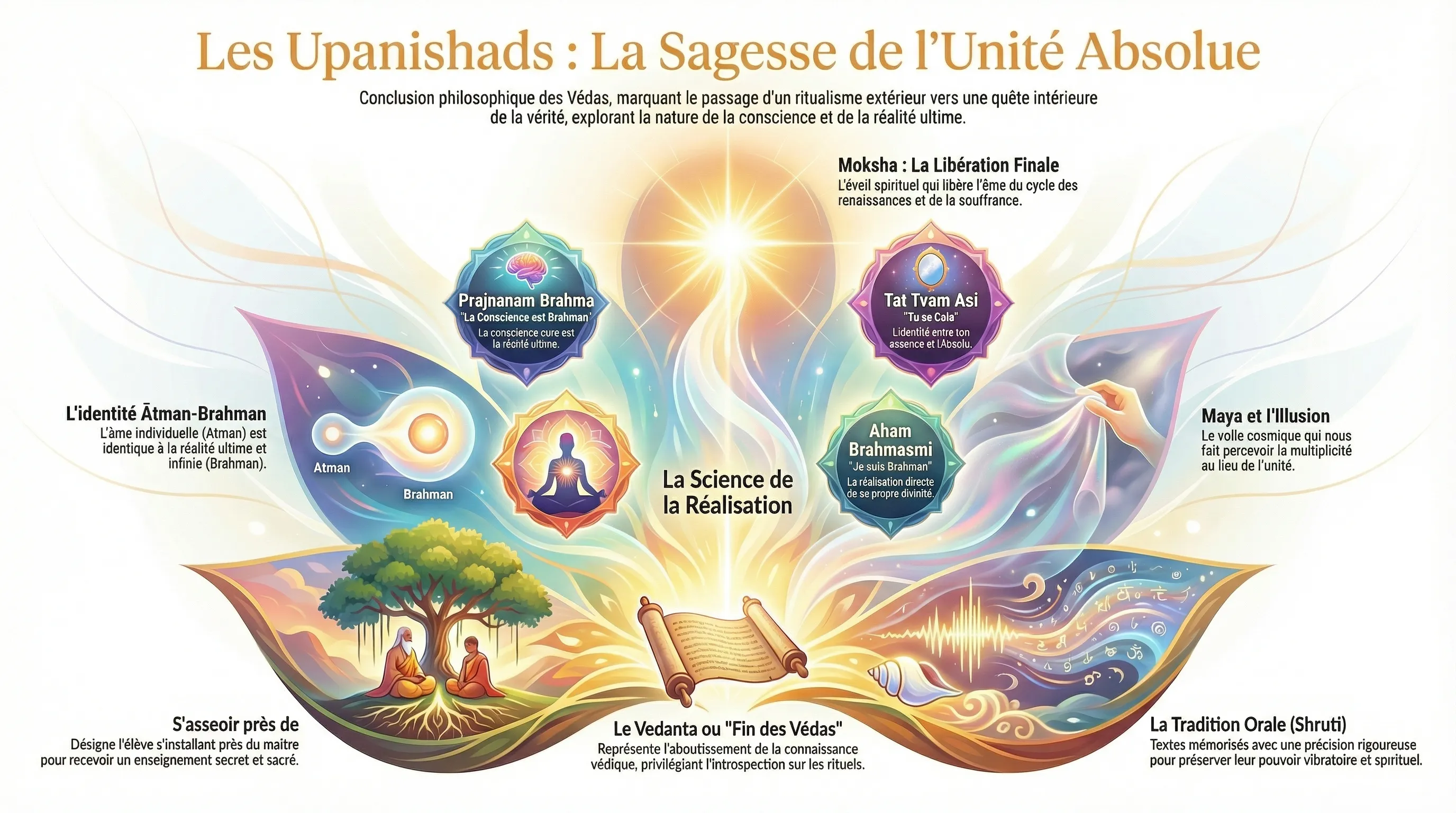 Les Upanishads, enseignements secrets des maîtres védiques