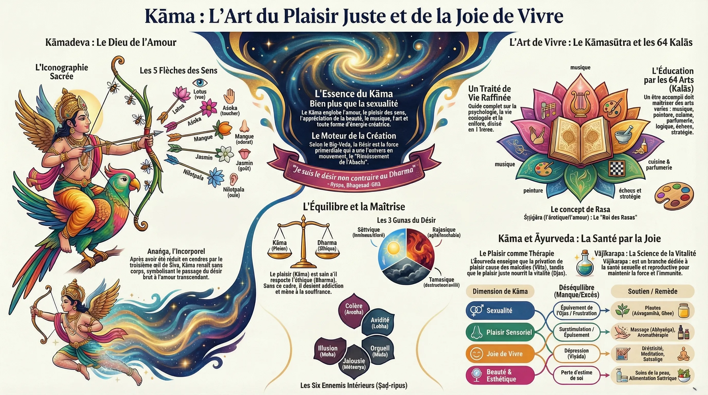 Kama, le désir sacré et la joie de vivre dans le Vedanta