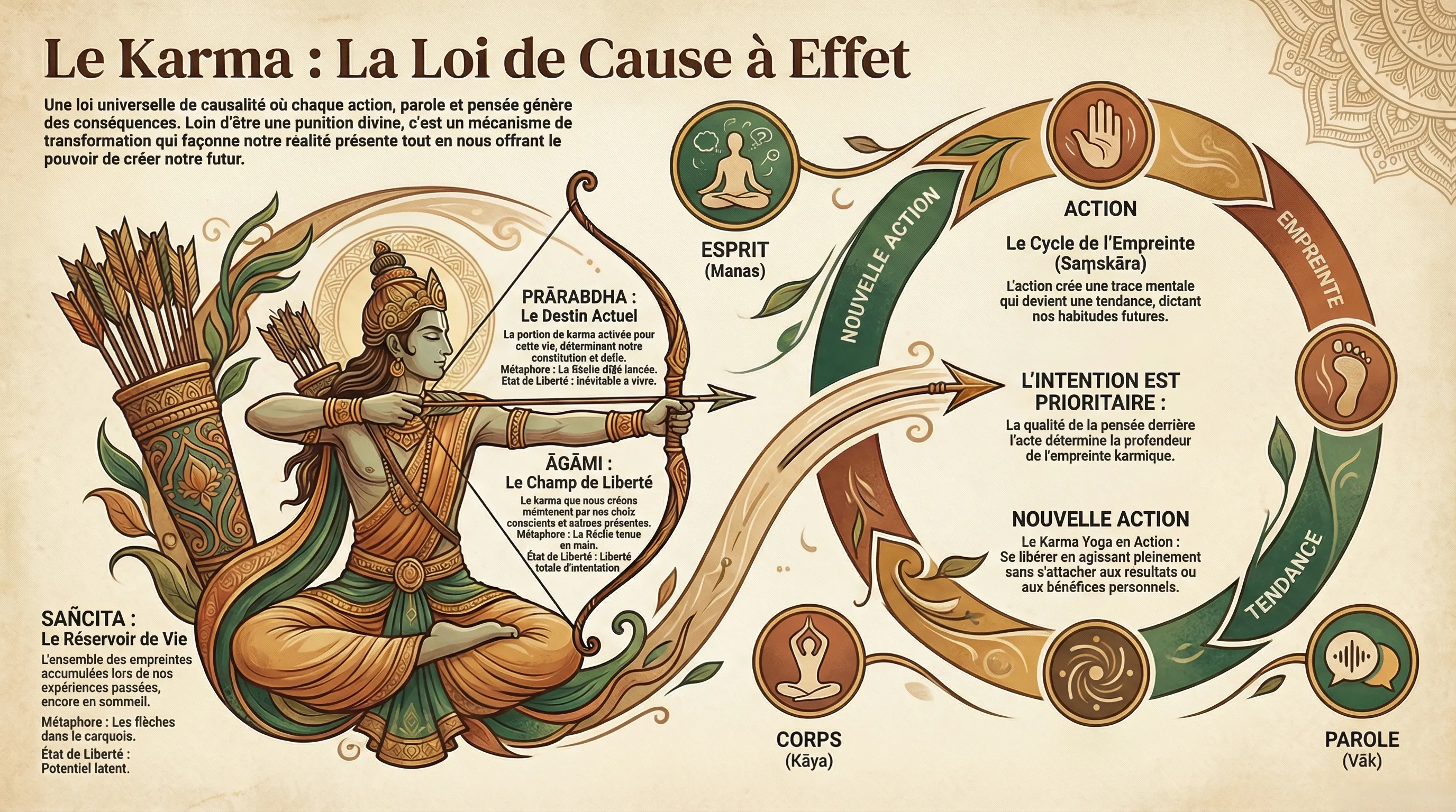 Karma, loi de cause à effet dans la tradition védique