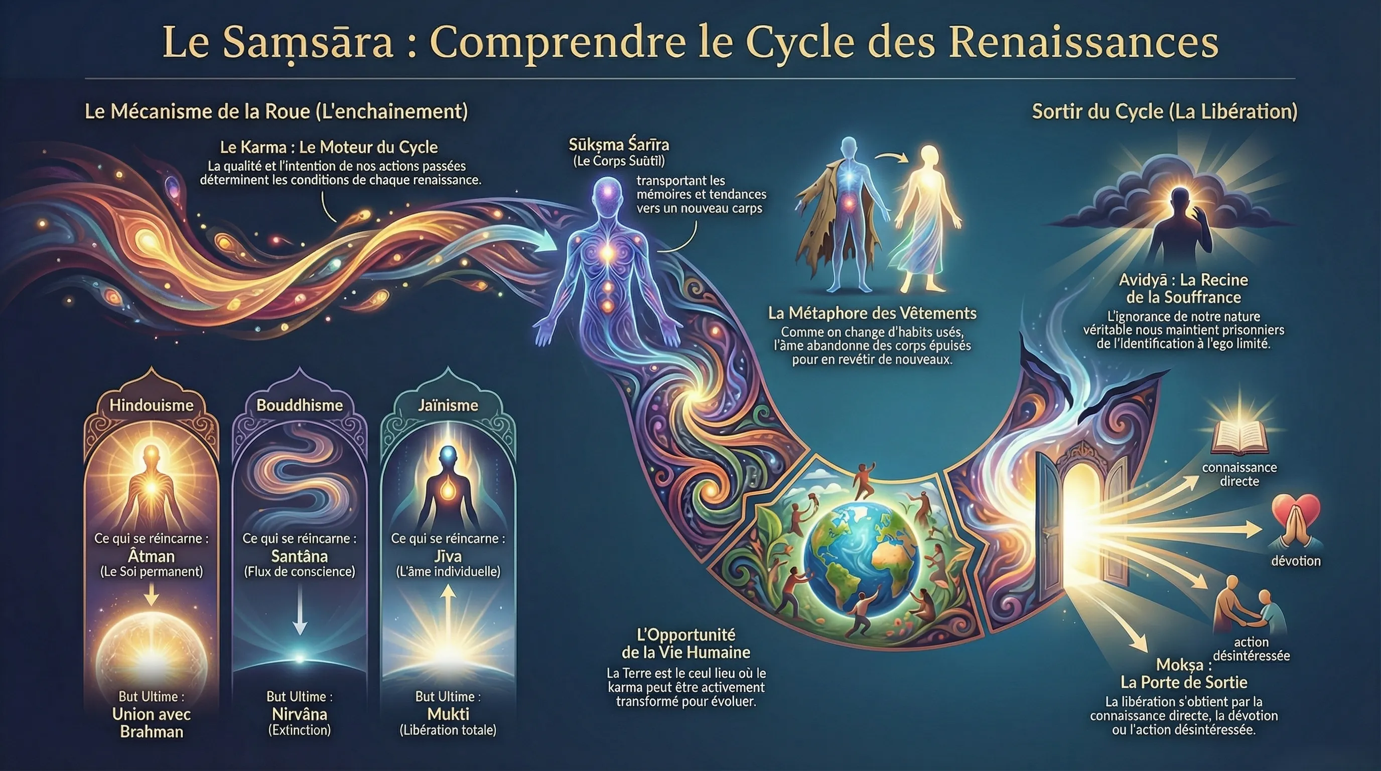 Samsara, le cycle des renaissances et de l'existence