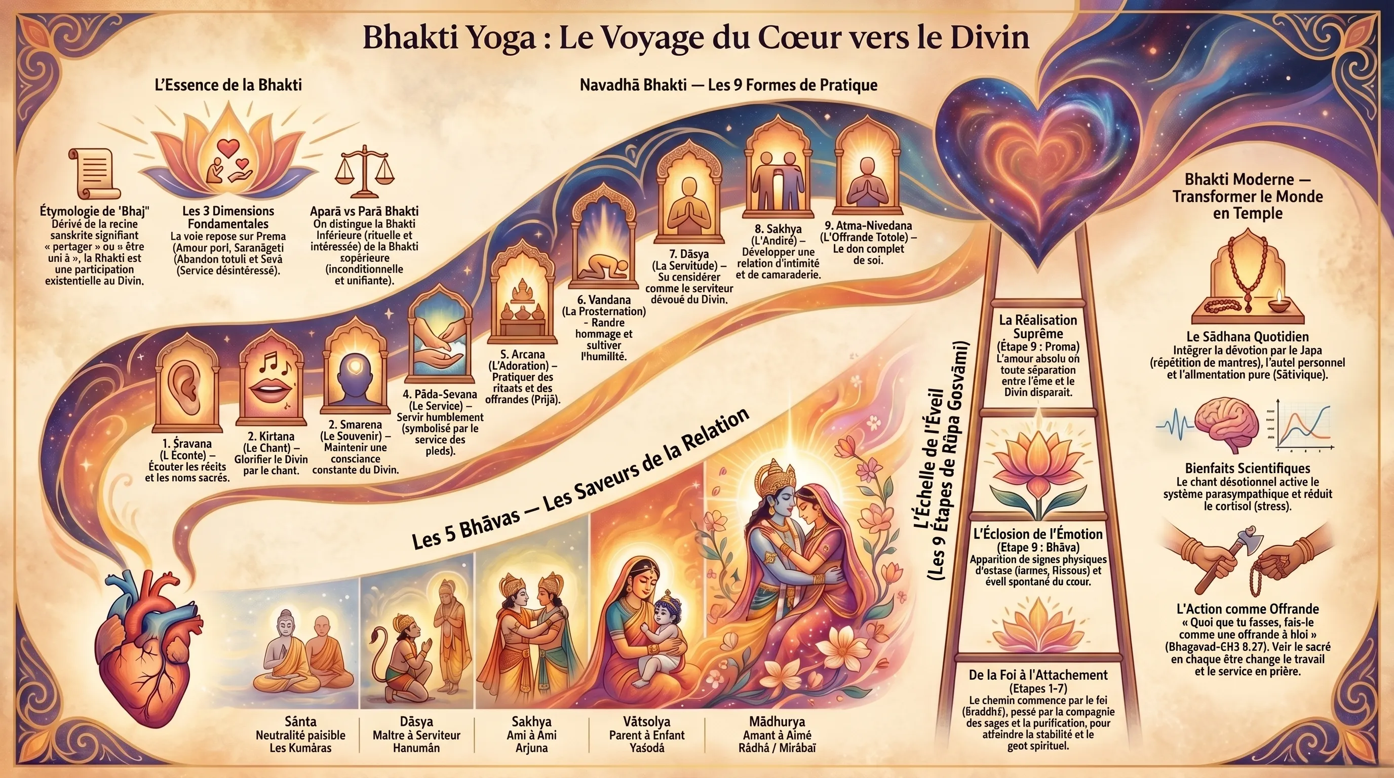 Bhakti Yoga, la voie de l'amour et de la dévotion divine