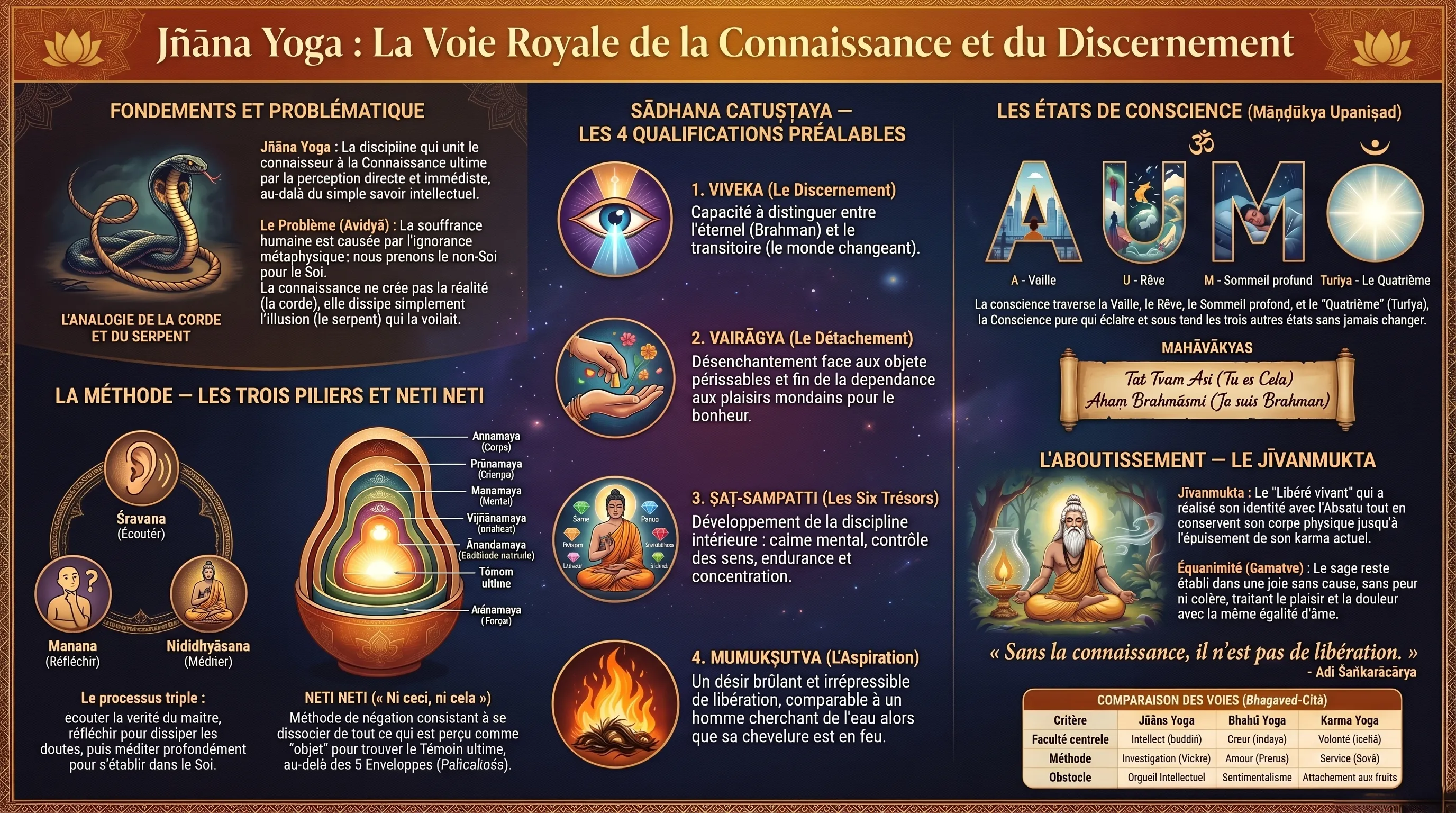 Jnana Yoga, la voie de la connaissance et de la discrimination
