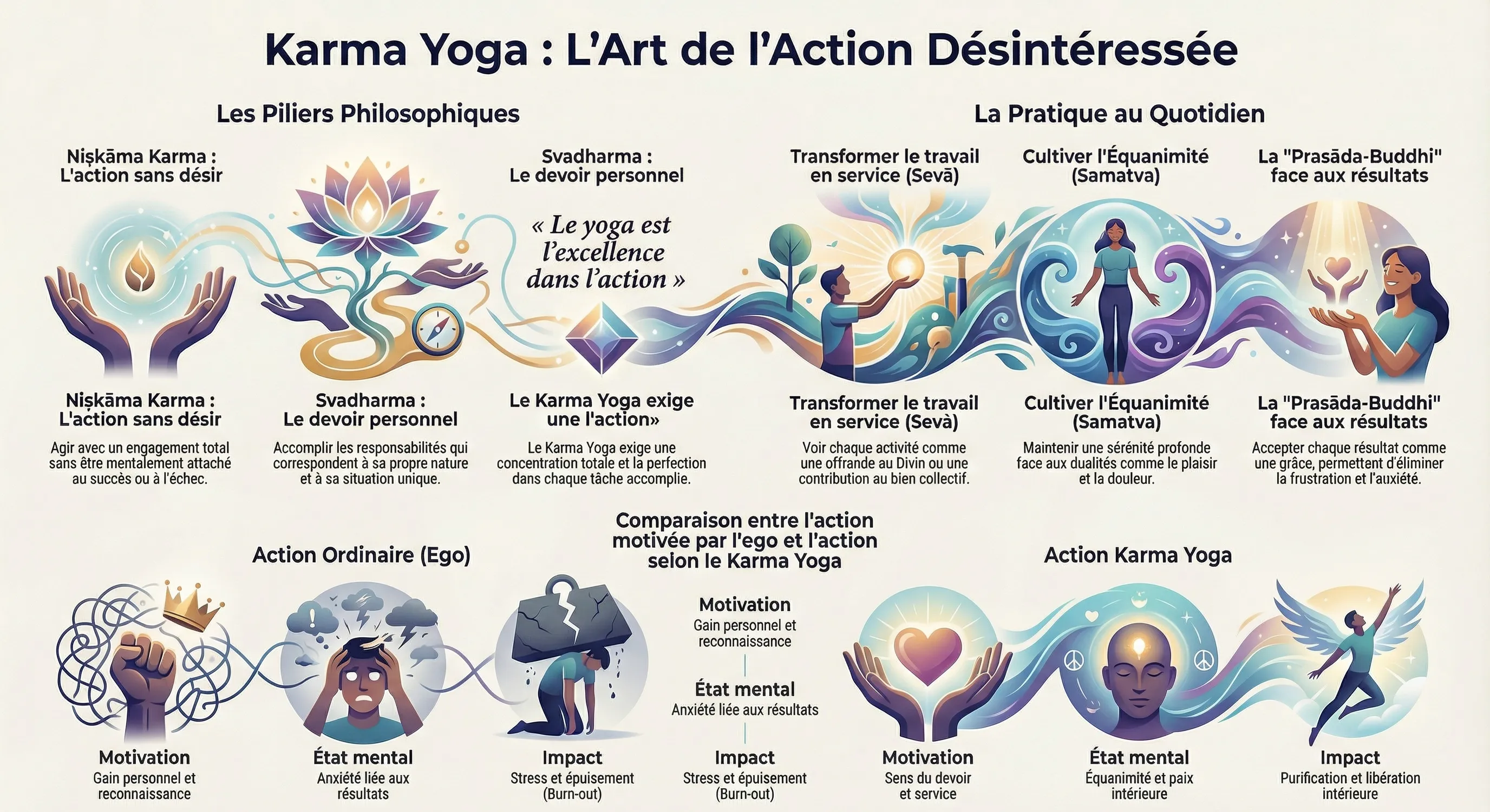 Karma Yoga, la voie de l'action désintéressée et juste