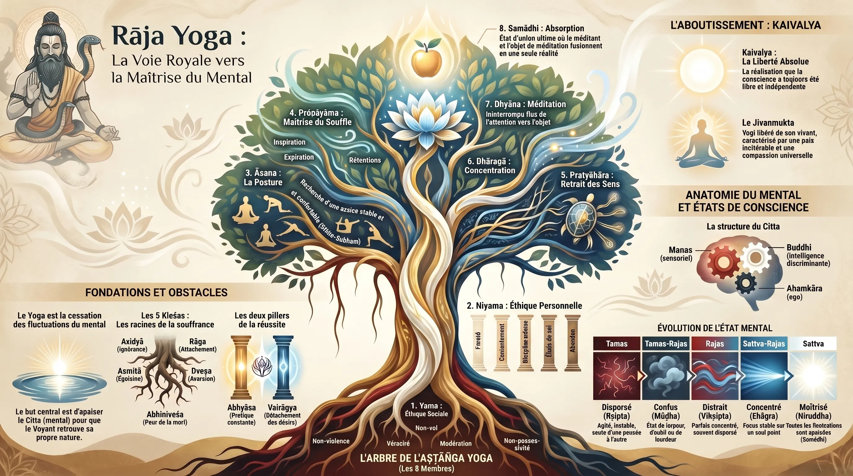 Raja Yoga, la voie royale de la méditation et de la maîtrise de soi