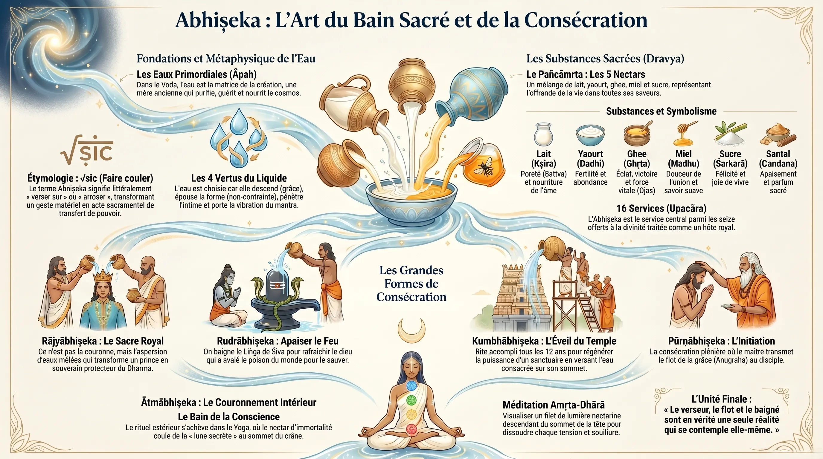 Abhisheka, le rituel d'onction et de consécration sacrée