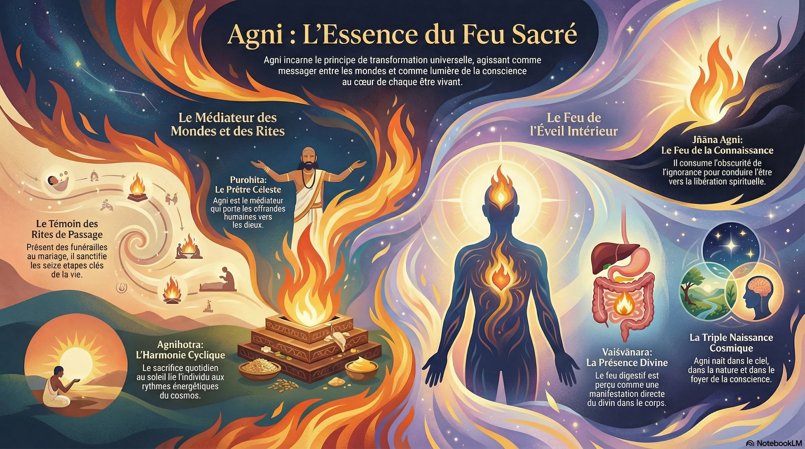 Agni, le feu sacré et ses rituels dans la tradition védique