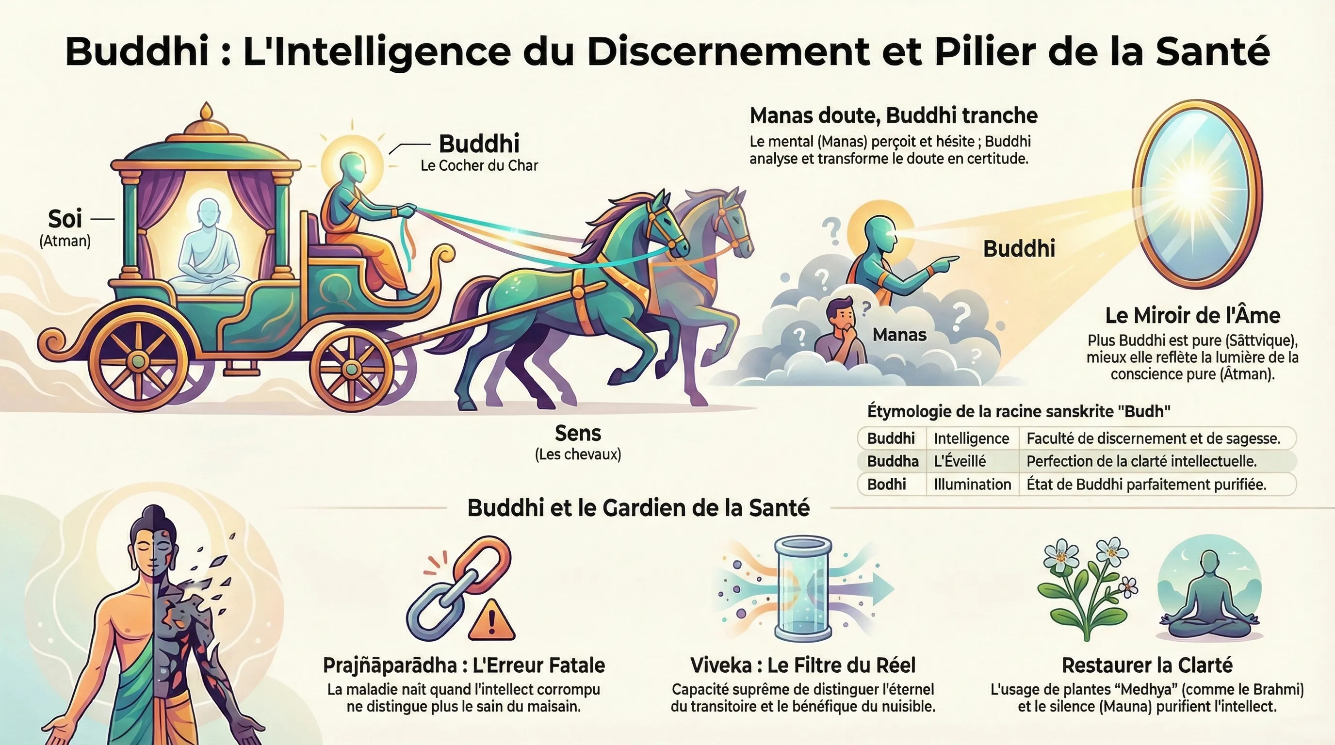 Buddhi, l'intelligence discriminante et la conscience supérieure