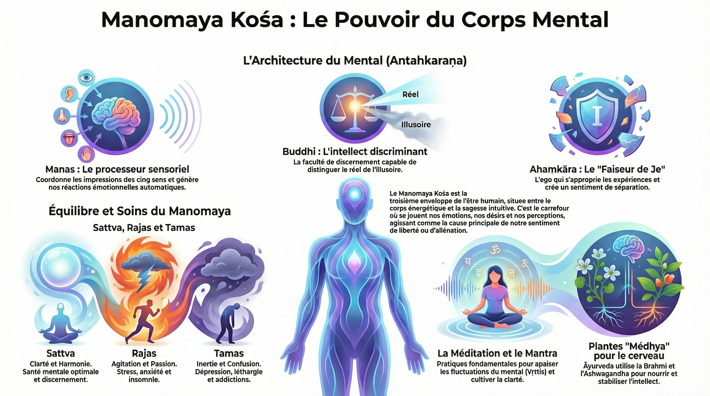 Manomaya Kosha, l'enveloppe mentale dans la psychologie védique