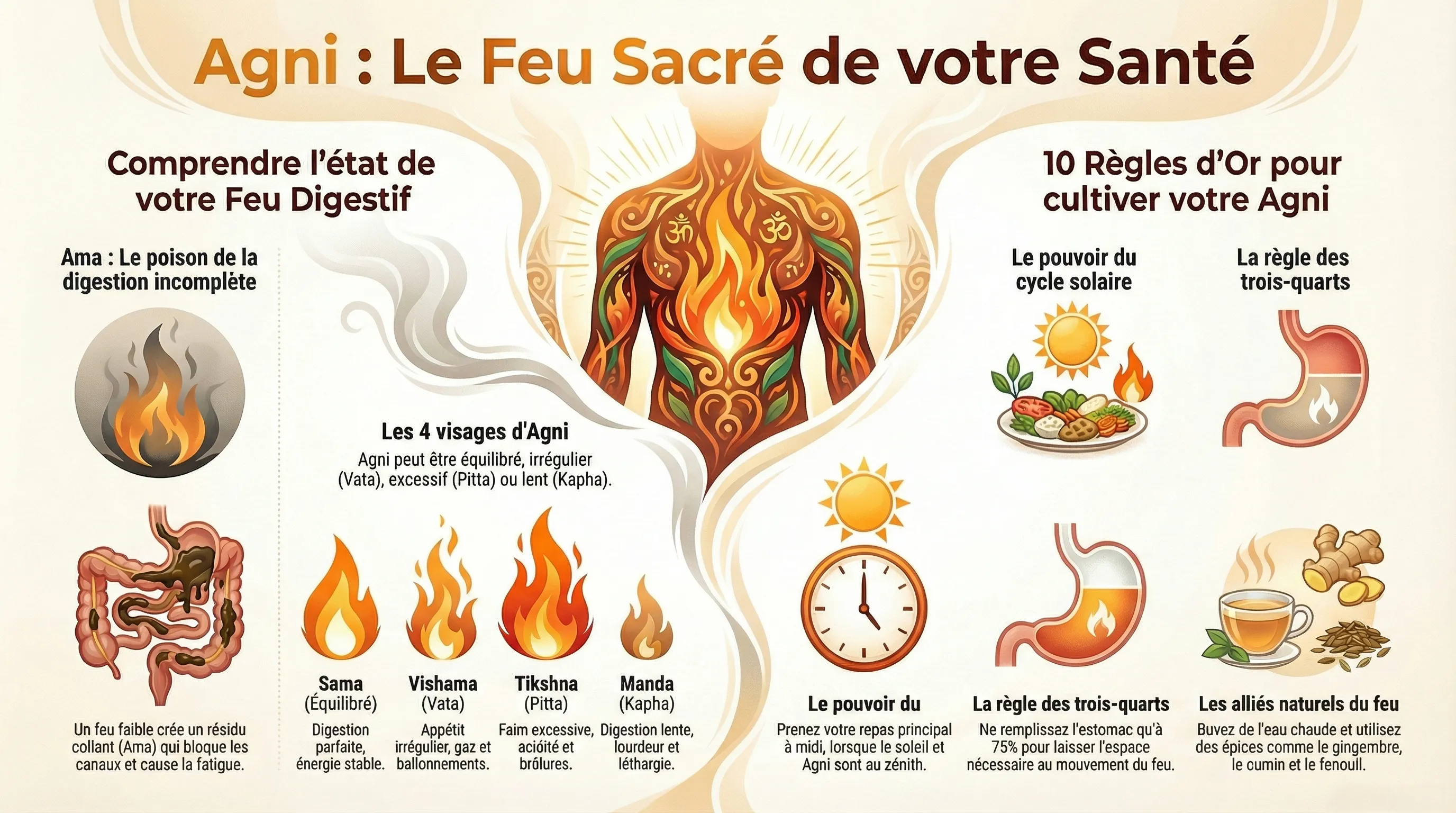 Agni, le feu digestif et transformateur en Ayurveda