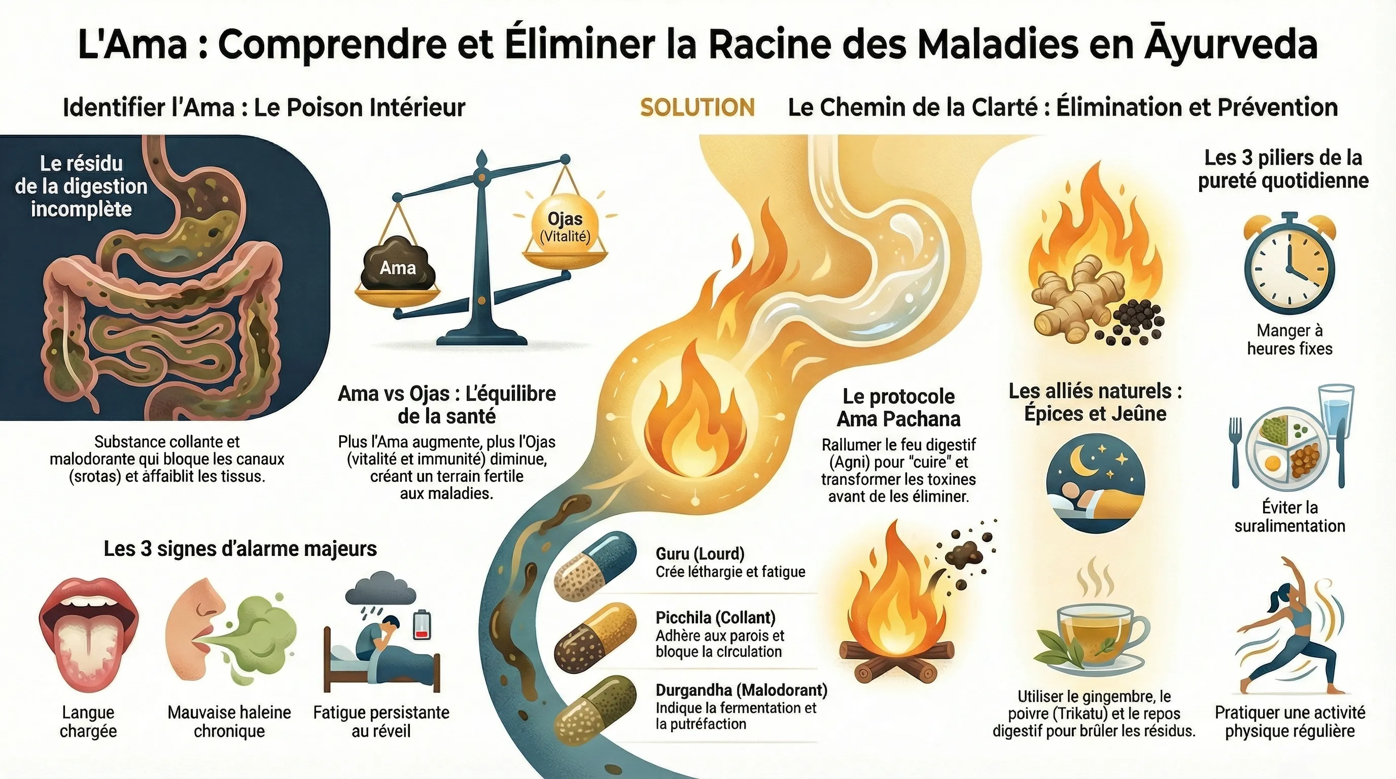 Les Ama, toxines et résidus non transformés dans la tradition ayurvédique