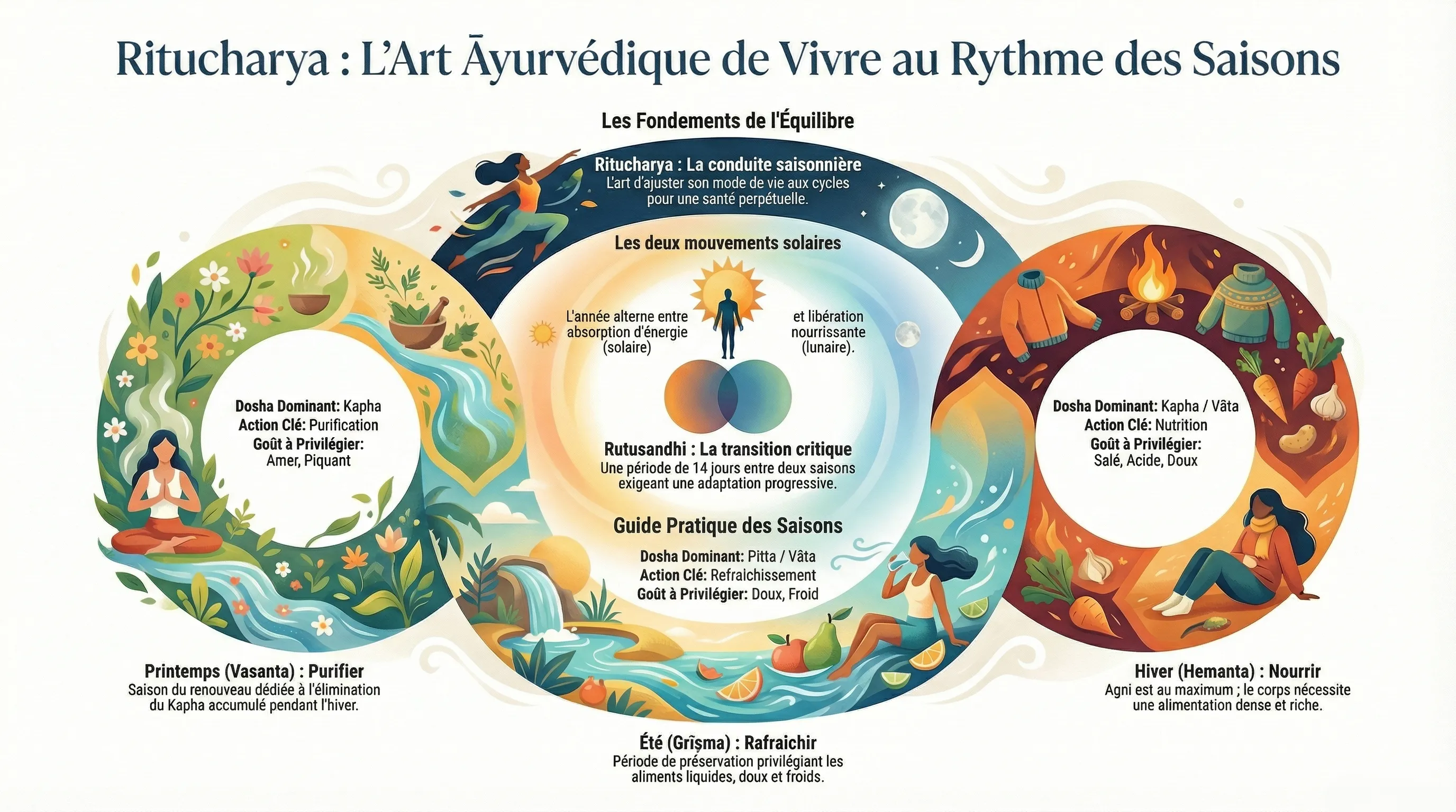 Ritucharya, l'art de vivre en harmonie avec les saisons en Ayurveda