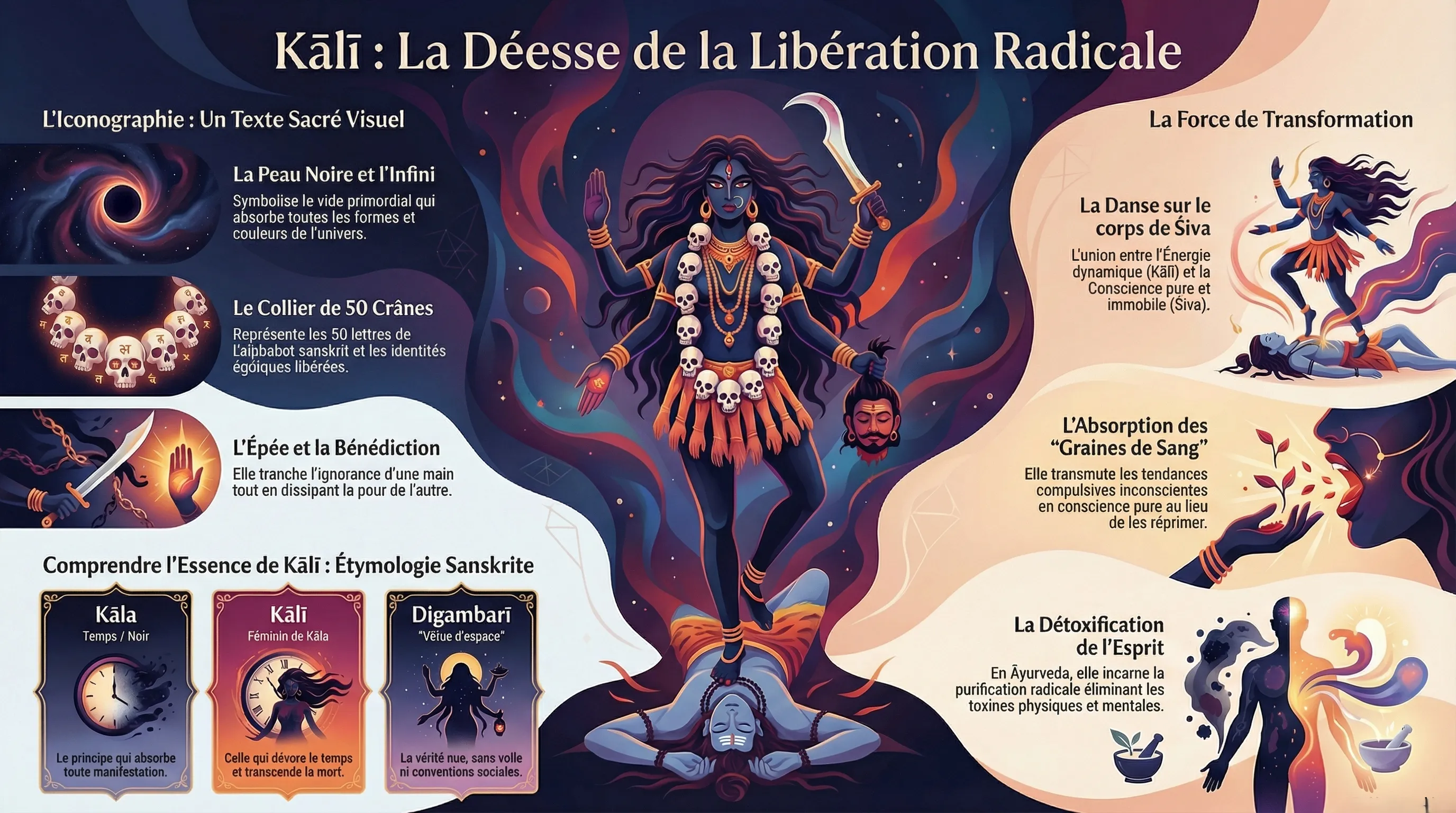 Kali, déesse destructrice de l'illusion et du temps