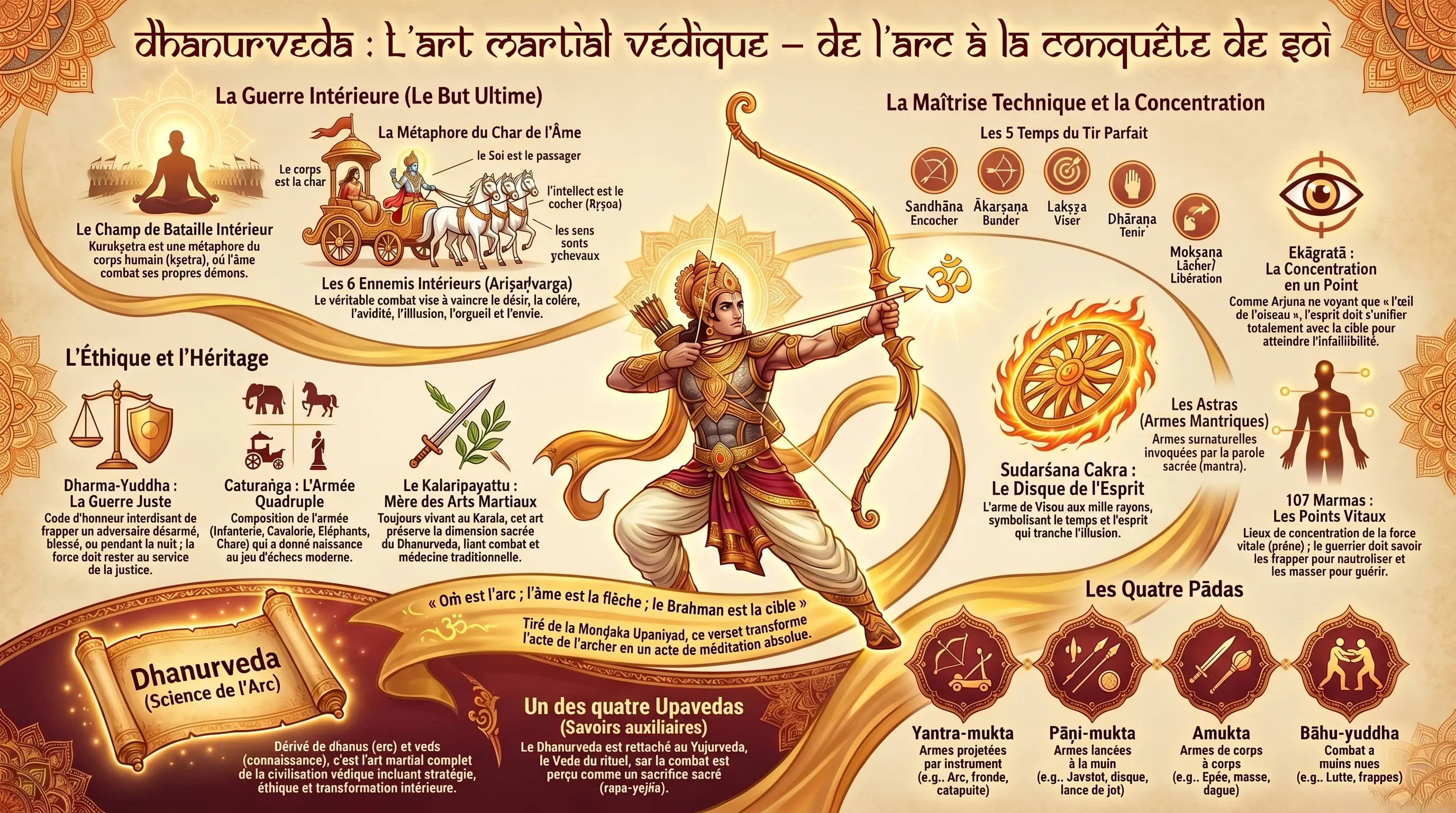 Dhanurveda, la science de la guerre et des arts martiaux védiques