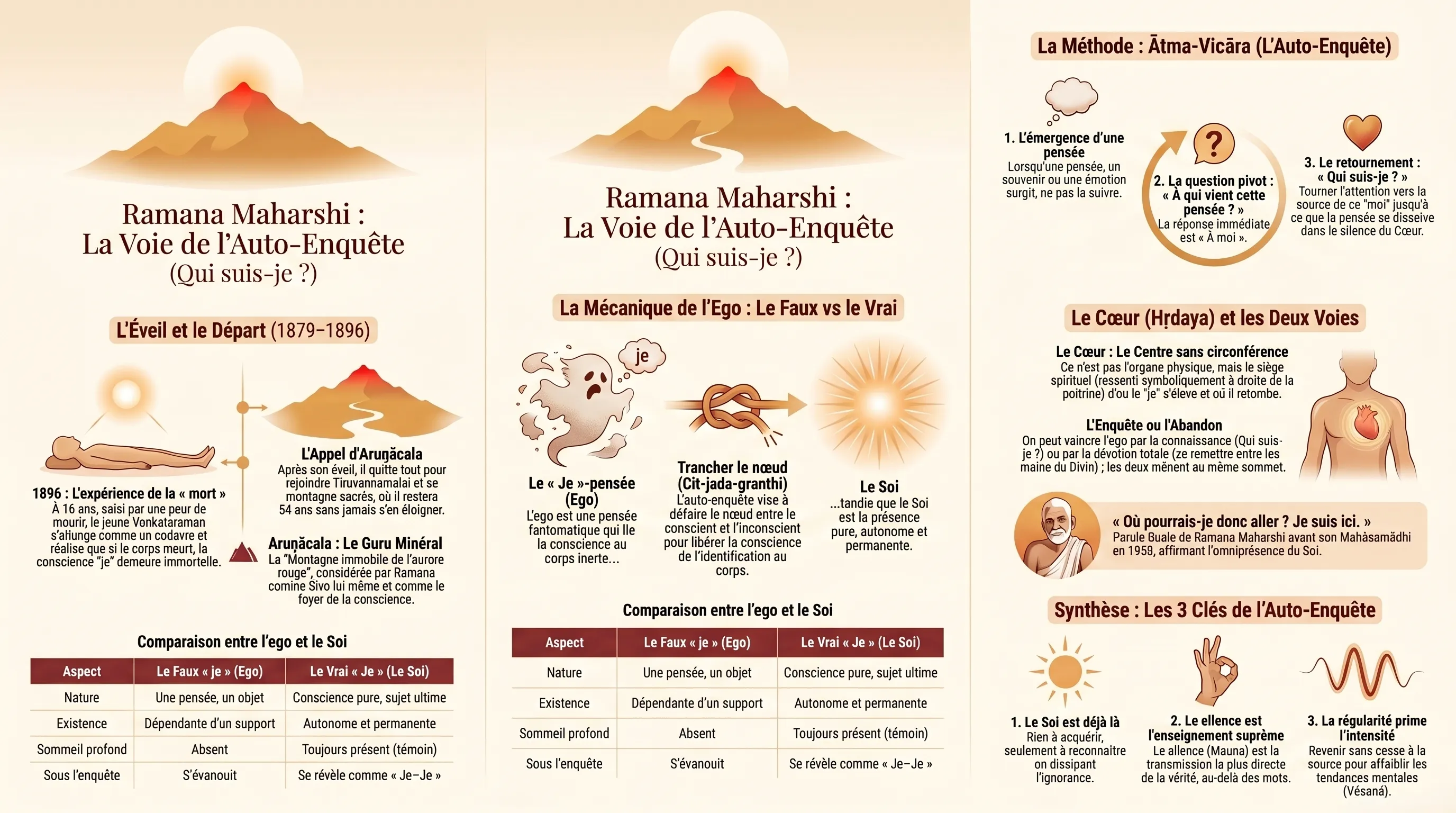 Ramana Maharshi, sage de l'Arunachala et maître de l'Advaita Vedanta