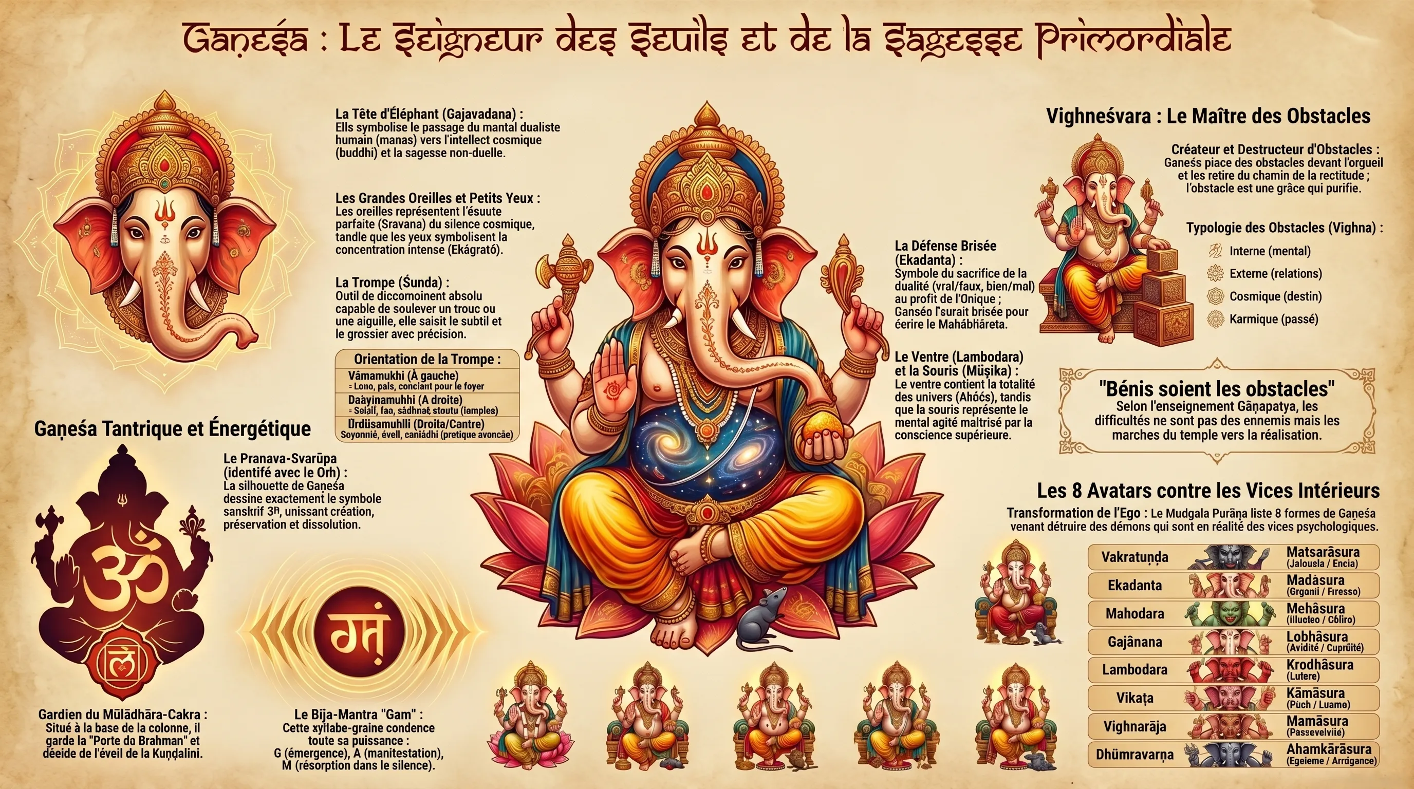 Ganesha, seigneur des obstacles et dieu des commencements