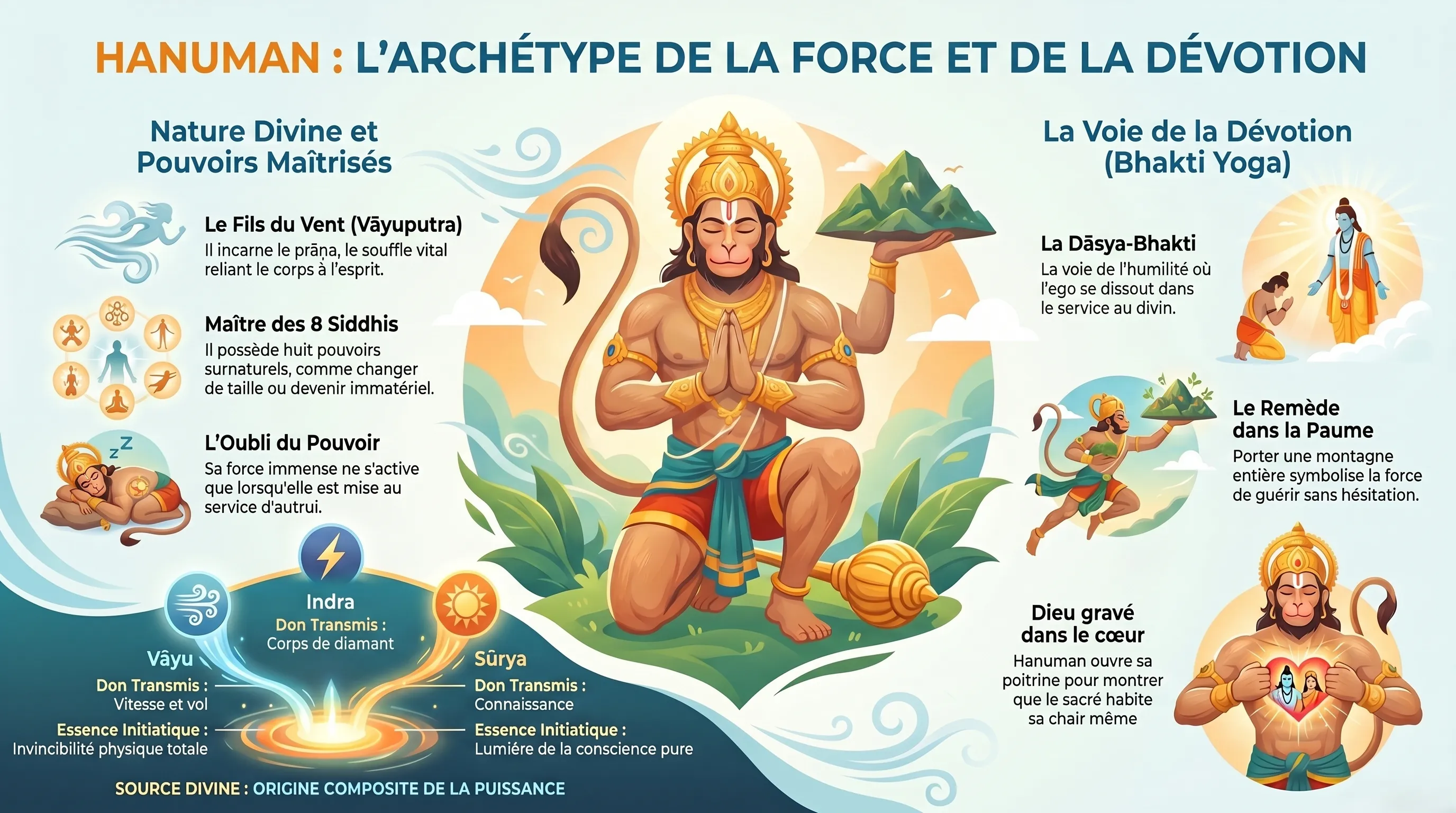 Hanuman, symbole de la dévotion parfaite et de la force divine