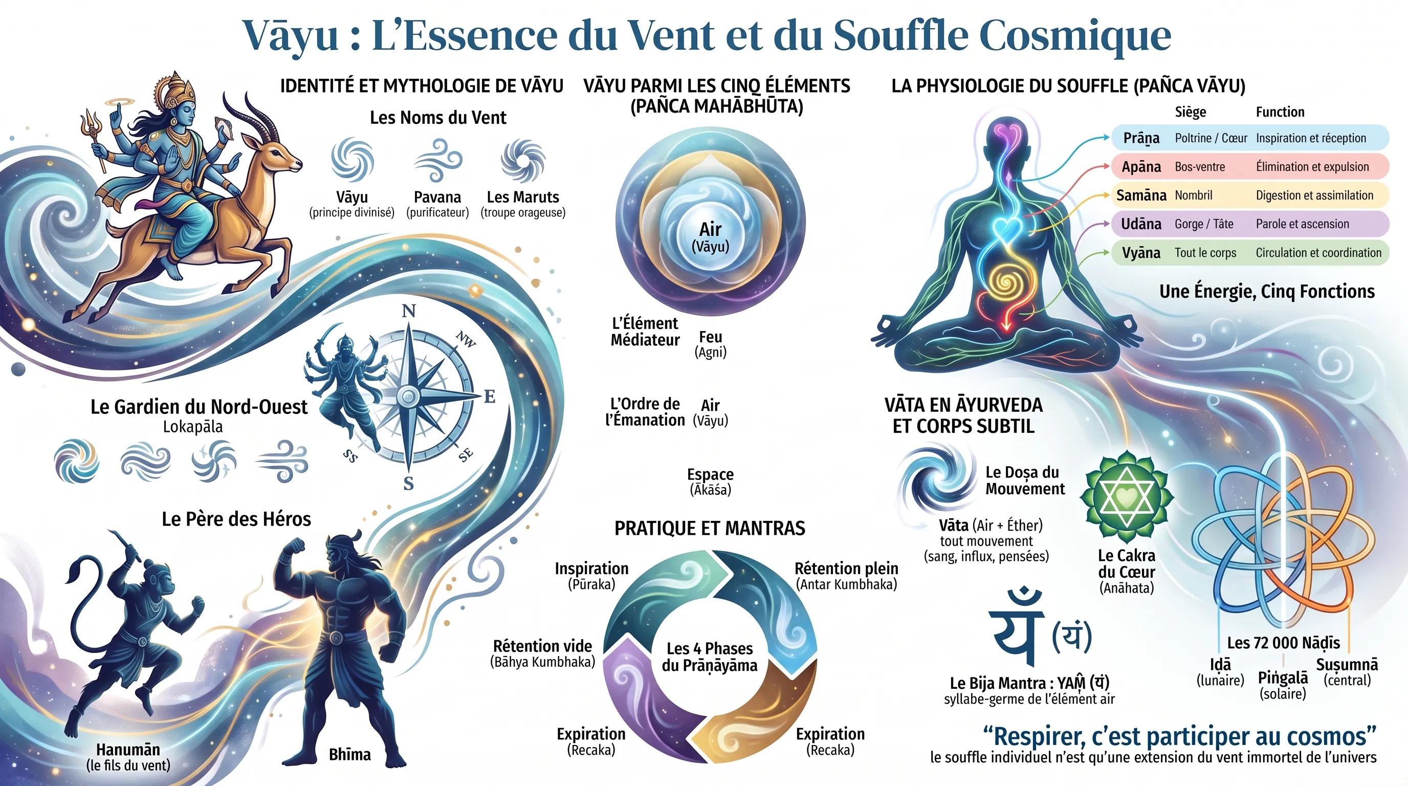 Vāyu, dieu védique du vent et souffle cosmique