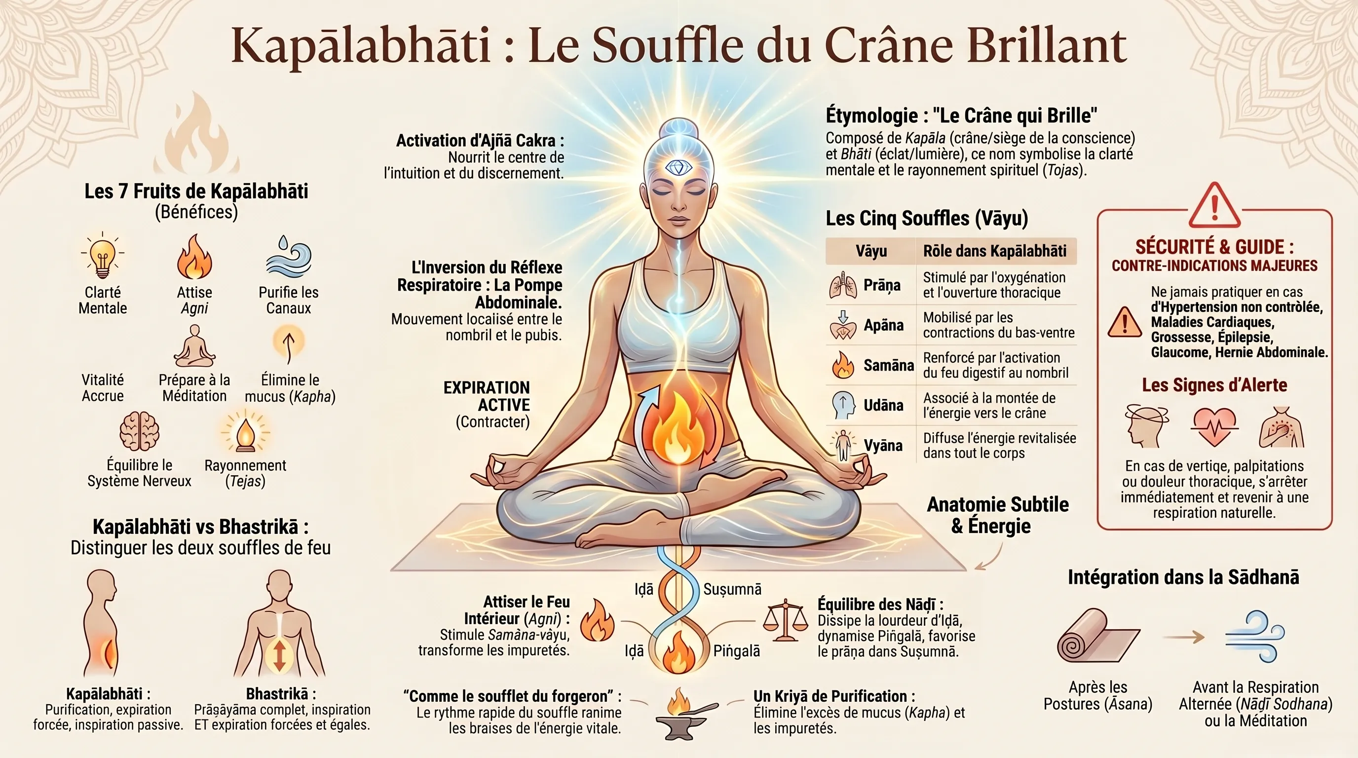 Kapalabhati, le souffle crânien purificateur dans le yoga