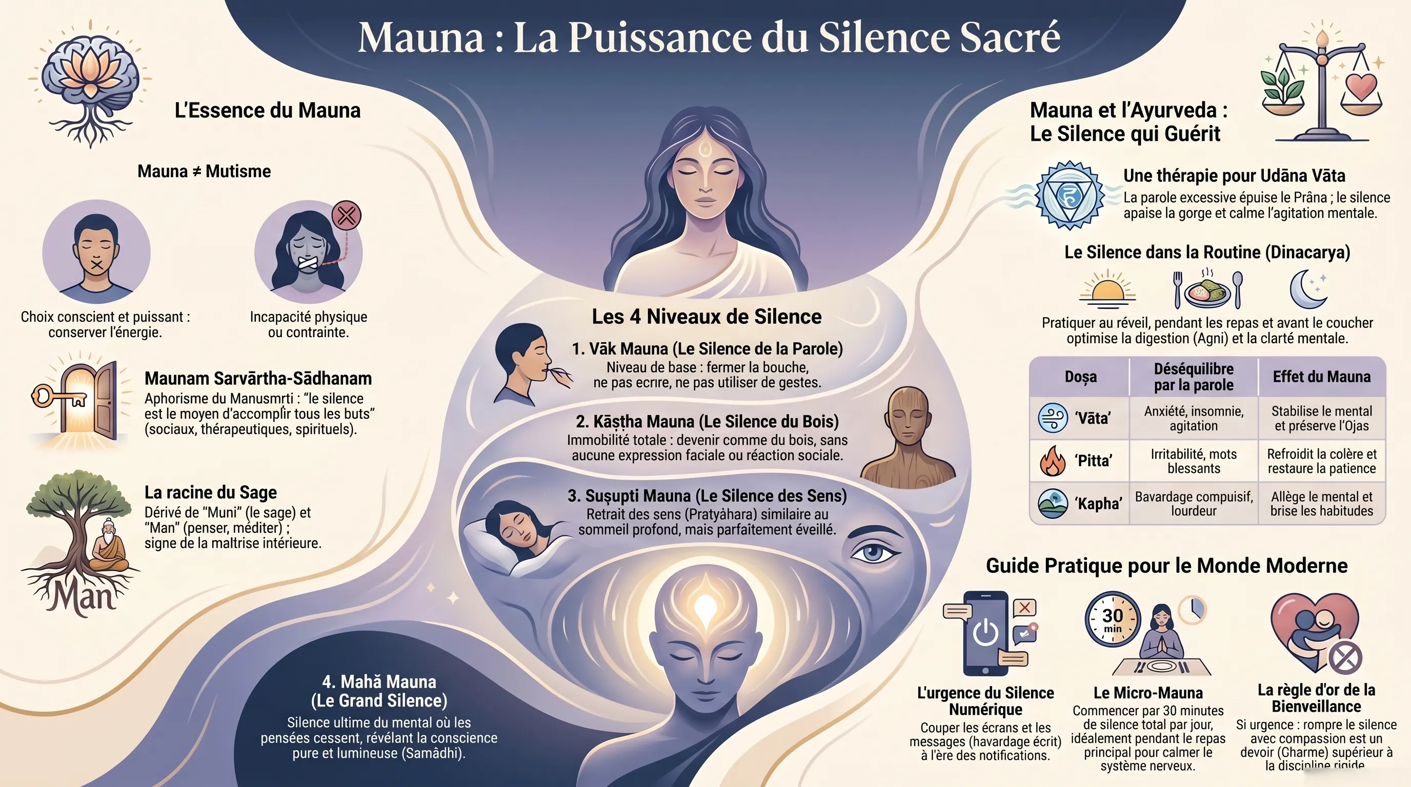 Mauna, la pratique du silence sacré dans la tradition védique