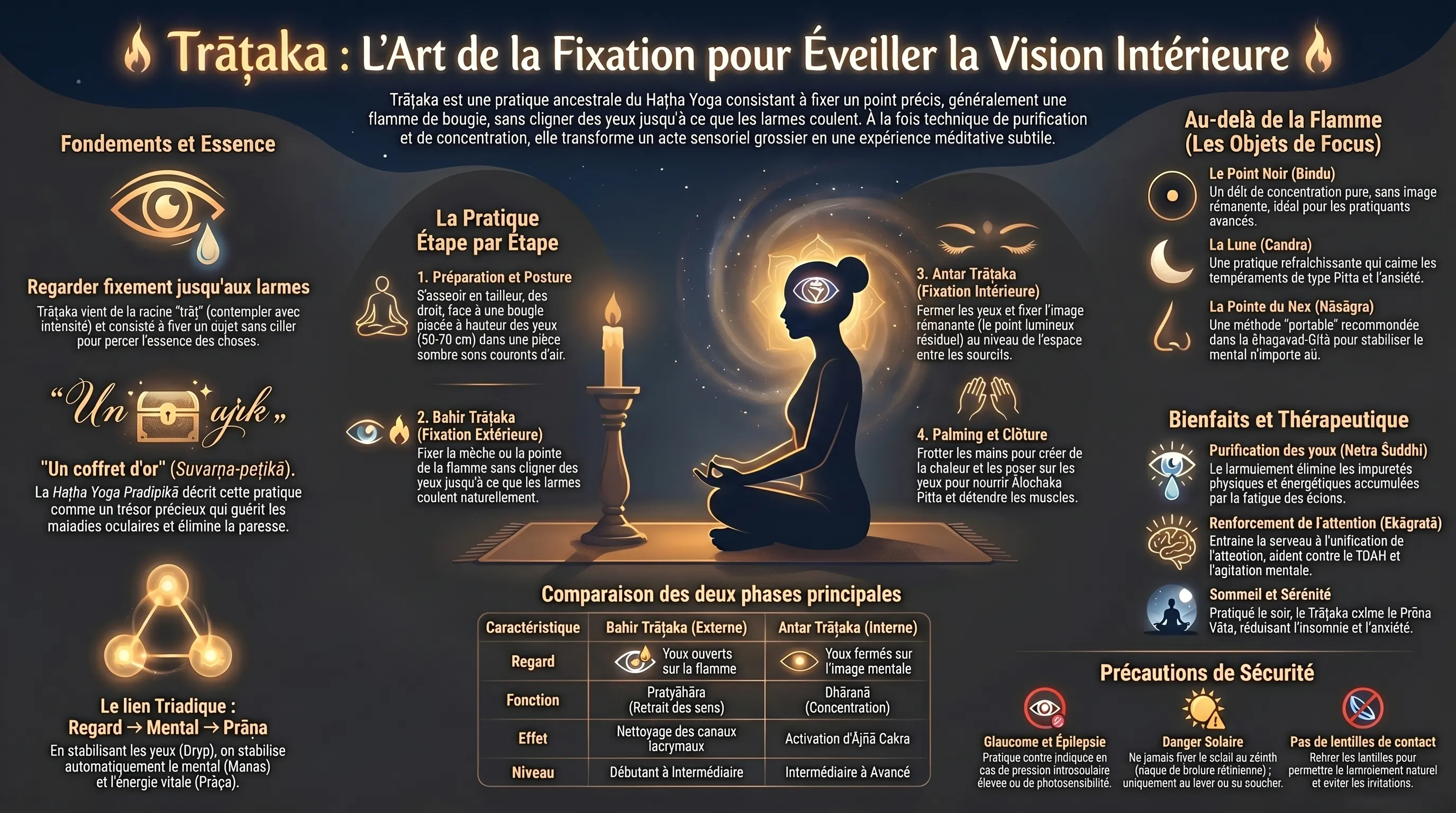 Trataka, la méditation sur la flamme dans le yoga tantrique